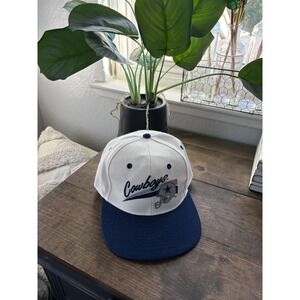 Vintage 1990s Dallas Cowboys Hat Cap ANNCO Script Fitted Size 7 Brand New